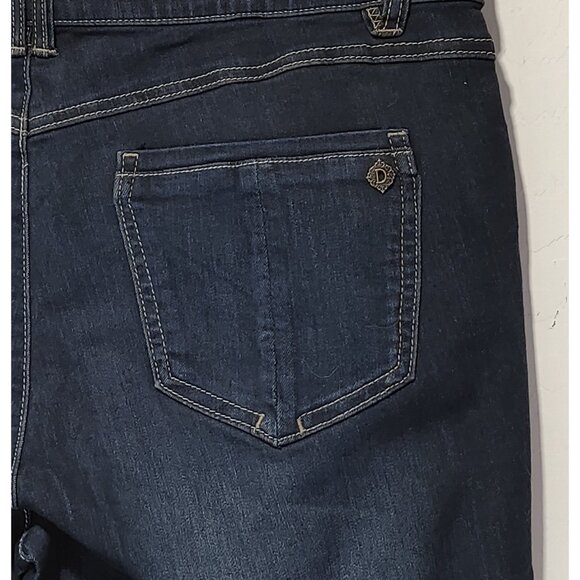 Democracy "Ab"solution Itty Bitty Bootcut Indigo Jeans Women's Size 14 - Picture 5 of 11